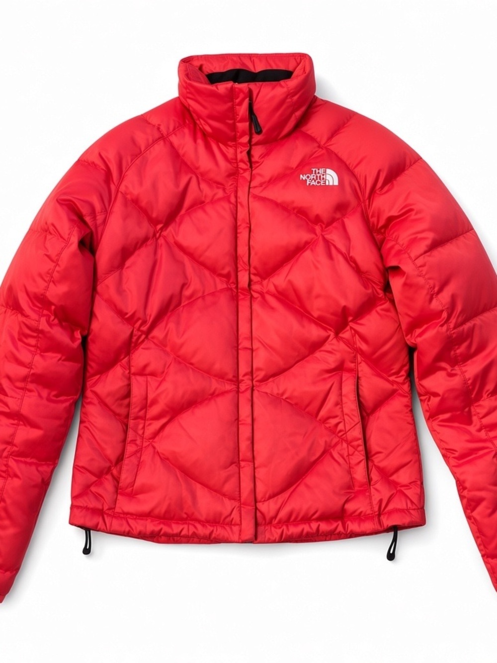 The North Face 550 Women's Red Fill Down Diamond-Quilt Puffer Jacket Woman’s S